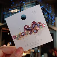 Sweet Butterfly Alloy Plating Inlay Artificial Gemstones Hair Clip sku image 2