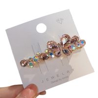 Sweet Butterfly Alloy Plating Inlay Artificial Gemstones Hair Clip main image 4