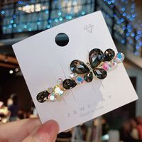 Sweet Butterfly Alloy Plating Inlay Artificial Gemstones Hair Clip sku image 3
