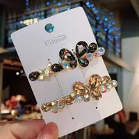 Sweet Butterfly Alloy Plating Inlay Artificial Gemstones Hair Clip main image 3