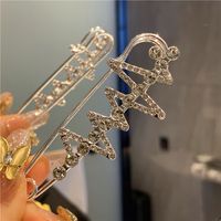 Estilo Simple Flor Metal Embutido Perlas Artificiales Diamante Artificial Mujeres Broches sku image 6