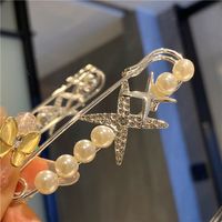 Estilo Simple Flor Metal Embutido Perlas Artificiales Diamante Artificial Mujeres Broches sku image 14