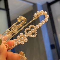 Estilo Simple Flor Metal Embutido Perlas Artificiales Diamante Artificial Mujeres Broches sku image 22