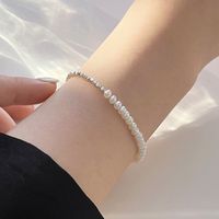Lady Pearl Sterling Silver Beaded Plating Bracelets main image 1