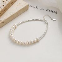 Lady Pearl Sterling Silver Beaded Plating Bracelets main image 3