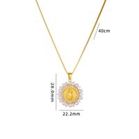 Dame Humain Acier Au Titane Le Cuivre Perles Artificielles Zircon Pendentif En Masse sku image 5