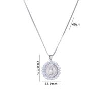 Dame Humain Acier Au Titane Le Cuivre Perles Artificielles Zircon Pendentif En Masse sku image 6