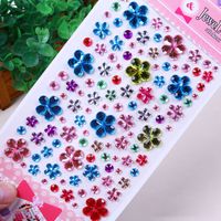 Gem Stickers Children's Diamond Stickers Acrylic Crystal Stickers Diy Three-dimensional Decoration Rhinestone Girl Gem Stickers sku image 16