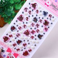 Gem Stickers Children's Diamond Stickers Acrylic Crystal Stickers Diy Three-dimensional Decoration Rhinestone Girl Gem Stickers main image 3