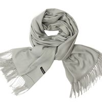 Women's Simple Style Tassel Solid Color Imitation Cashmere Scarf sku image 6