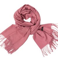 Women's Simple Style Tassel Solid Color Imitation Cashmere Scarf sku image 10