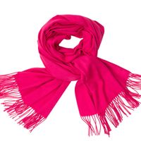 Women's Simple Style Tassel Solid Color Imitation Cashmere Scarf sku image 14