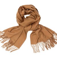Women's Simple Style Tassel Solid Color Imitation Cashmere Scarf sku image 26