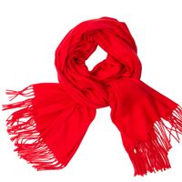 Women's Simple Style Tassel Solid Color Imitation Cashmere Scarf sku image 1