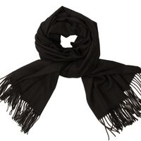 Women's Simple Style Tassel Solid Color Imitation Cashmere Scarf sku image 3