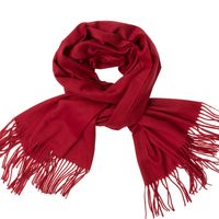 Women's Simple Style Tassel Solid Color Imitation Cashmere Scarf sku image 13