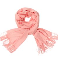 Women's Simple Style Tassel Solid Color Imitation Cashmere Scarf sku image 9