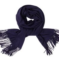 Women's Simple Style Tassel Solid Color Imitation Cashmere Scarf sku image 17