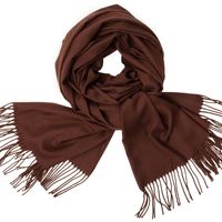 Women's Simple Style Tassel Solid Color Imitation Cashmere Scarf sku image 25