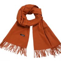 Women's Simple Style Tassel Solid Color Imitation Cashmere Scarf sku image 31
