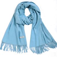 Women's Simple Style Tassel Solid Color Imitation Cashmere Scarf sku image 28
