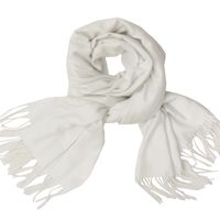 Women's Simple Style Tassel Solid Color Imitation Cashmere Scarf sku image 4