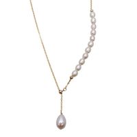 Simple Style Solid Color Freshwater Pearl Copper 14k Gold Plated Necklace In Bulk main image 4