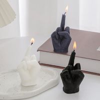 Retro Funny Classic Style Palm Solid Color Soy Wax Candle main image 4