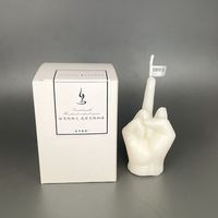 Retro Funny Classic Style Palm Solid Color Soy Wax Candle sku image 1