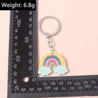 Cute Rainbow Arylic Women's Bag Pendant Keychain sku image 3