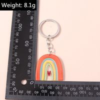 Cute Rainbow Arylic Women's Bag Pendant Keychain sku image 1
