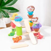 Tisch- Und Bodenspiele Kleinkind (3-6 Jahre) Dinosaurier Holz Spielzeug main image 4