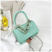 Unisex Small All Seasons Pu Leather Cute Handbag sku image 4