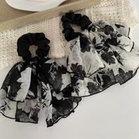 Retro Flower Cloth Printing Hair Tie main image 3