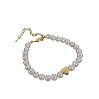 Modern Style Heart Shape Freshwater Pearl Bracelets main image 5