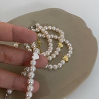 Modern Style Heart Shape Freshwater Pearl Bracelets main image 4
