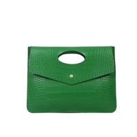 Women's Pu Leather Solid Color Streetwear Square Magnetic Buckle Clutch Bag sku image 8
