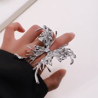 Exaggerated Butterfly Metal Wholesale Open Rings main image 1