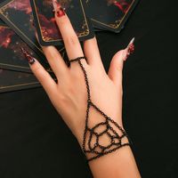 Exaggerated Simple Style Cool Style Irregular Spider Web Iron Chain Women's Bracelets sku image 2
