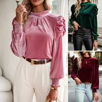 Women's Blouse Long Sleeve Blouses Elegant Solid Color main image 6