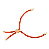 Casual Modern Style Simple Style Round Lines Rope Copper Plating Braid 18k Gold Plated Women's Drawstring Bracelets sku image 2