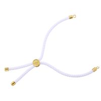 Casual Modern Style Simple Style Round Lines Rope Copper Plating Braid 18k Gold Plated Women's Drawstring Bracelets sku image 5