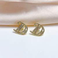 Fashion Round Heart Shape Flower Brass Inlay Artificial Pearls Rhinestones Opal Ear Clips 1 Pair sku image 28