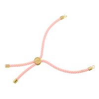 Casual Modern Style Simple Style Round Lines Rope Copper Plating Braid 18k Gold Plated Women's Drawstring Bracelets sku image 8