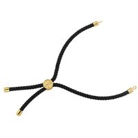 Casual Modern Style Simple Style Round Lines Rope Copper Plating Braid 18k Gold Plated Women's Drawstring Bracelets sku image 12