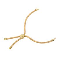 Casual Modern Style Simple Style Round Lines Rope Copper Plating Braid 18k Gold Plated Women's Drawstring Bracelets sku image 13