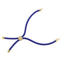 Casual Modern Style Simple Style Round Lines Rope Copper Plating Braid 18k Gold Plated Women's Drawstring Bracelets sku image 14