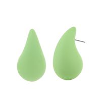 1 Pair Sweet Simple Style Water Droplets Solid Color Arylic Ear Studs main image 2