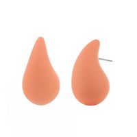 1 Pair Sweet Simple Style Water Droplets Solid Color Arylic Ear Studs sku image 6