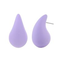 1 Pair Sweet Simple Style Water Droplets Solid Color Arylic Ear Studs sku image 5